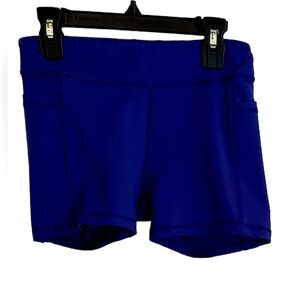 Layers purple boy cut cheer briefs compression shorts, girls L